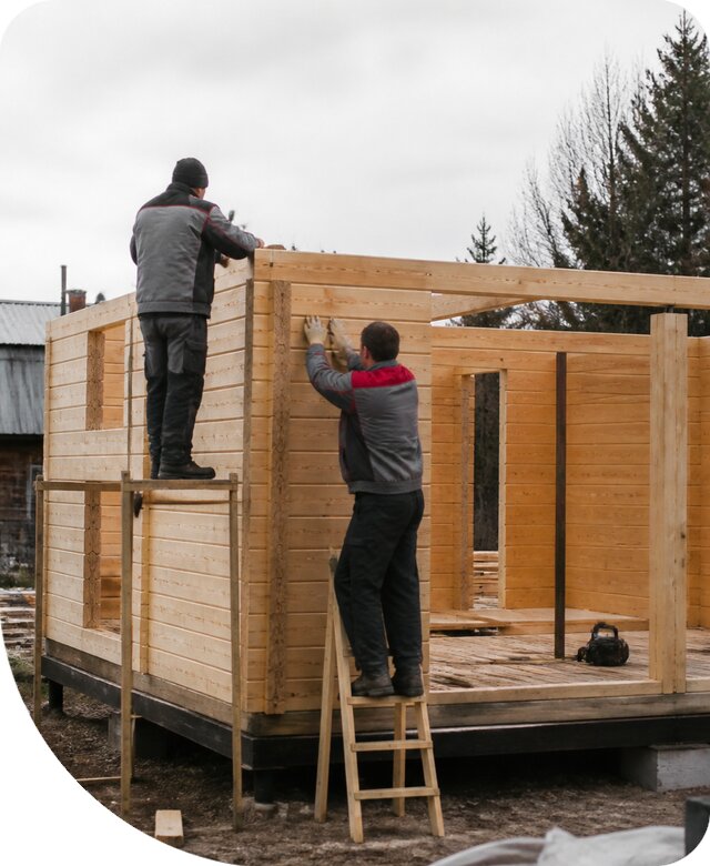 Строительство построек из бруса под ключ в Камышине недорого
